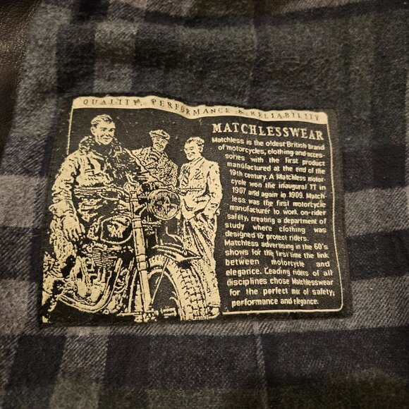 Matchless London Leather & Wool Mixed Media Jacket - Picture 5 of 8